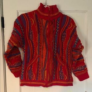 VTG Emaroo 3D Knit Sweater Cardigan